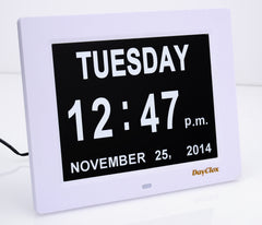 DayClox SPANISH LANGUAGE Memory Loss Digital Calendar Day Clock -  